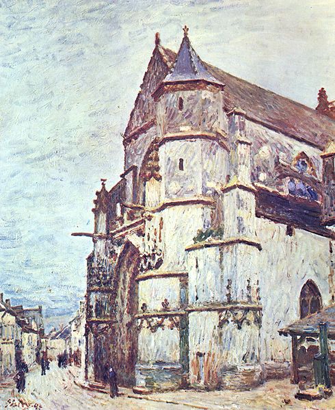 Alfred Sisley Church at Moret after the Rain